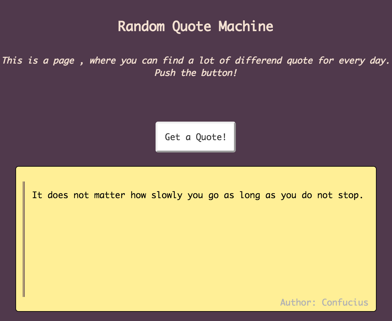 quote page